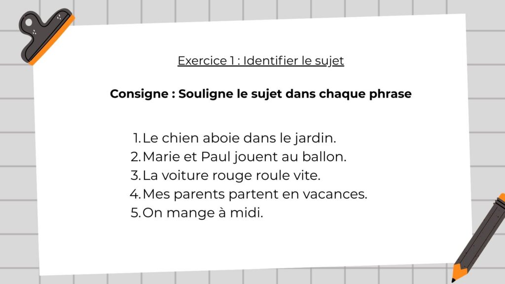 l'exercice est sur un fond d'image.
en arrière-plan une feuille avec un grand quadrillage
puis une feuille blanche est collée par-dessus, contenant le texte de l'exercice
la feuille blanche est épinglée dans le coin en haut à gauche
dans le coin en bas à droite, il y a un crayon