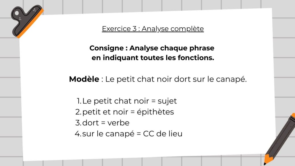l'exercice est sur un fond d'image.
en arrière-plan une feuille avec un grand quadrillage
puis une feuille blanche est collée par-dessus, contenant le texte de l'exercice
la feuille blanche est épinglée dans le coin en haut à gauche
dans le coin en bas à droite, il y a un crayon