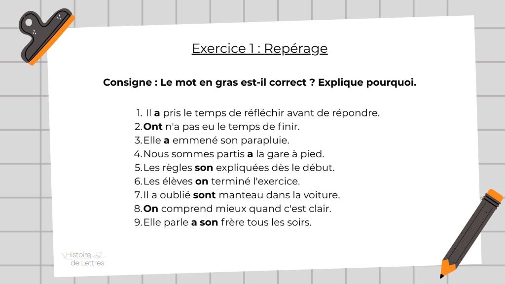 l'exercice est sur un fond d'image.
en arrière-plan une feuille avec un grand quadrillage
puis une feuille blanche est collée par-dessus, contenant le texte de l'exercice
la feuille blanche est épinglée dans le coin en haut à gauche
dans le coin en bas à droite, il y a un crayon